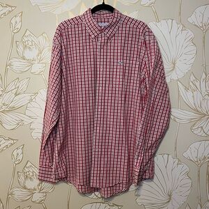 Southern Tide Classic Fit Red Plaid Button Shirt - EUC - Size Large